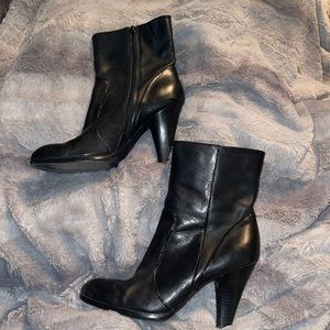 Worthington Black Heeled Boots Size 8.5